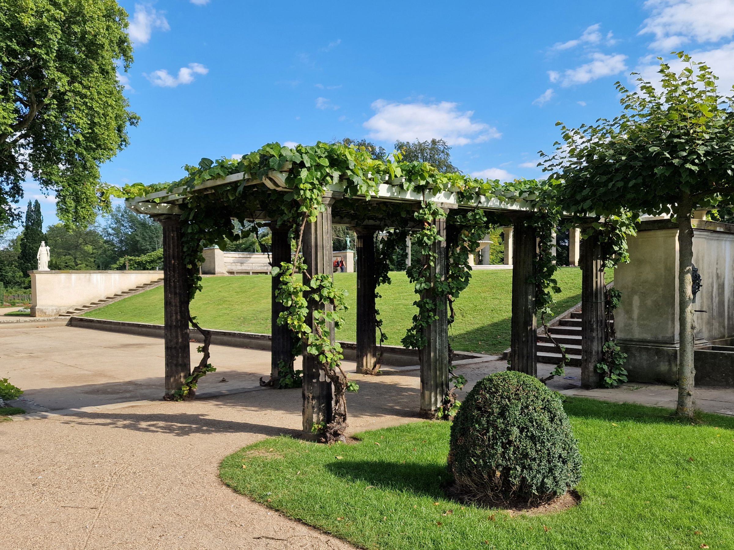Doric columns pergola Charlottenhof Palace
